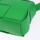 BOTTEGA VENETA MAXI INTRECCIATO Candy Cassette Bag Leather Green Auth 137583-15