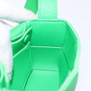 BOTTEGA VENETA MAXI INTRECCIATO Candy Cassette Bag Leather Green Auth 137583-18