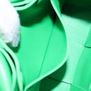 BOTTEGA VENETA MAXI INTRECCIATO Candy Cassette Bag Leather Green Auth 137583-20