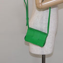 BOTTEGA VENETA MAXI INTRECCIATO Candy Cassette Bag Leather Green Auth 137583-21