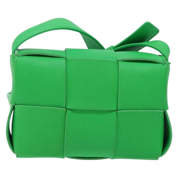 BOTTEGA VENETA MAXI INTRECCIATO Candy Cassette Bag Leather Green Auth 137583 - 0