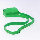 BOTTEGA VENETA MAXI INTRECCIATO Candy Cassette Bag Leather Green Auth 137583-7
