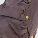 PRADA Hand Bag Nylon Purple Gold Auth 137586-9