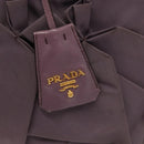 PRADA Hand Bag Nylon Purple Gold Auth 137586-10