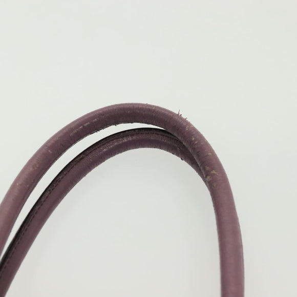 PRADA Hand Bag Nylon Purple Gold Auth 137586