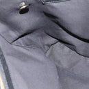 BVLGARI Tote Bag Leather Black Gold Auth 137590-19