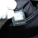 BVLGARI Tote Bag Leather Black Gold Auth 137590-11