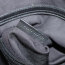 BVLGARI Tote Bag Leather Black Gold Auth 137590-12