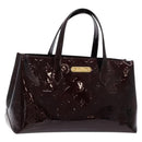 LOUIS VUITTON Monogram Vernis Wilshire PM Hand Bag Amarante M93641 Auth 137592-1