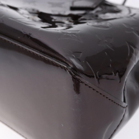 LOUIS VUITTON Monogram Vernis Wilshire PM Hand Bag Amarante M93641 Auth 137592