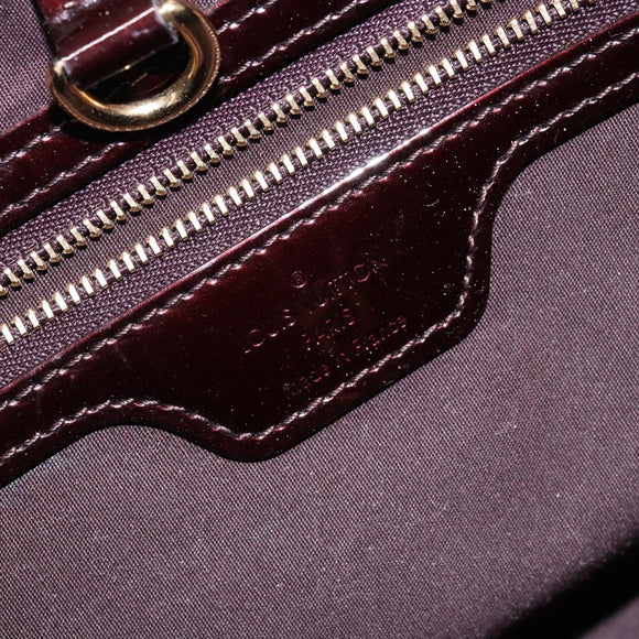 LOUIS VUITTON Monogram Vernis Wilshire PM Hand Bag Amarante M93641 Auth 137592