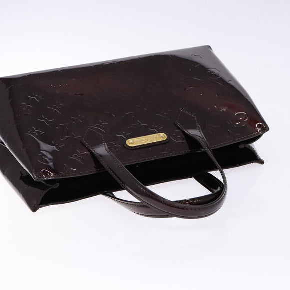 LOUIS VUITTON Monogram Vernis Wilshire PM Hand Bag Amarante M93641 Auth 137592