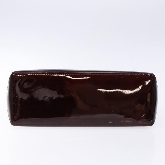 LOUIS VUITTON Monogram Vernis Wilshire PM Hand Bag Amarante M93641 Auth 137592