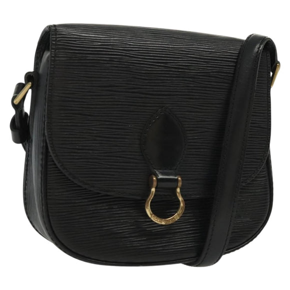 LOUIS VUITTON Epi Saint Cloud PM Shoulder Bag Black M52212 LV Auth 137598