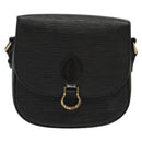 LOUIS VUITTON Epi Saint Cloud PM Shoulder Bag Black M52212 LV Auth 137598-13