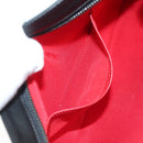 Christian Louboutin Studs Chain Shoulder Bag Leather Black Silver Auth 137606-20