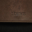 LOEWE Velazquez Hand Bag Leather 2way Black Gold Auth 137609-17