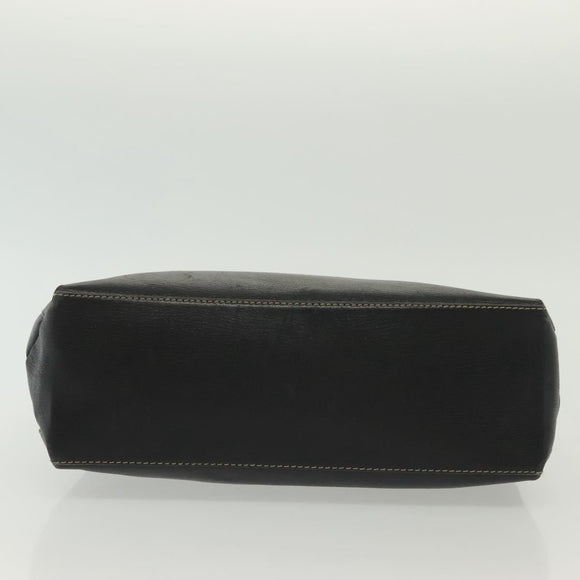 LOEWE Velazquez Hand Bag Leather 2way Black Gold Auth 137609