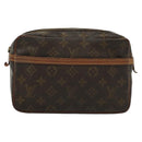 LOUIS VUITTON Monogram Compiegne 23 Clutch Bag M51847 LV Auth 137616-13