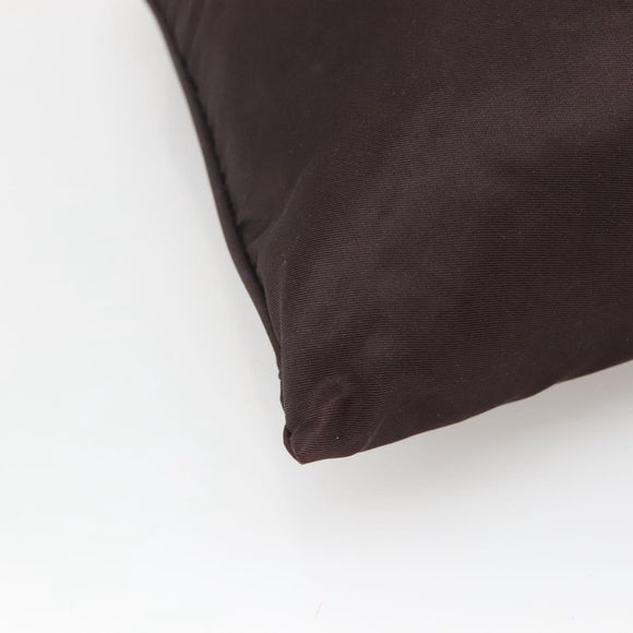 PRADA Shoulder Bag Nylon Black Silver Auth 137625