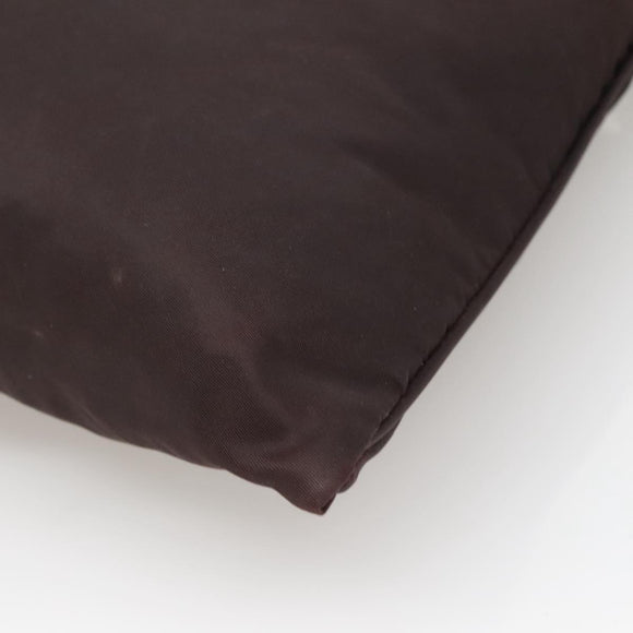 PRADA Shoulder Bag Nylon Black Silver Auth 137625