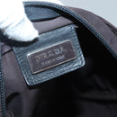 PRADA Shoulder Bag Nylon Black Silver Auth 137625-18