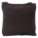 PRADA Shoulder Bag Nylon Black Silver Auth 137625-2