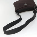 PRADA Shoulder Bag Nylon Black Silver Auth 137625-7