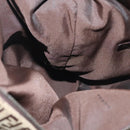 FENDI Zucchino Canvas Shoulder Bag Beige Brown Auth 137627-20