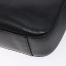 BURBERRY Shoulder Bag Leather Black Auth 137630-12