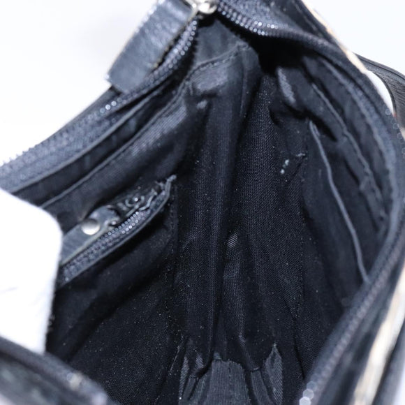 BURBERRY Shoulder Bag Leather Black Auth 137630