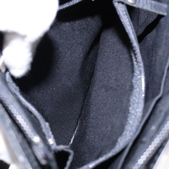 BURBERRY Shoulder Bag Leather Black Auth 137630