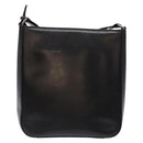 BURBERRY Shoulder Bag Leather Black Auth 137630-3