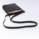 BURBERRY Shoulder Bag Leather Black Auth 137630-7