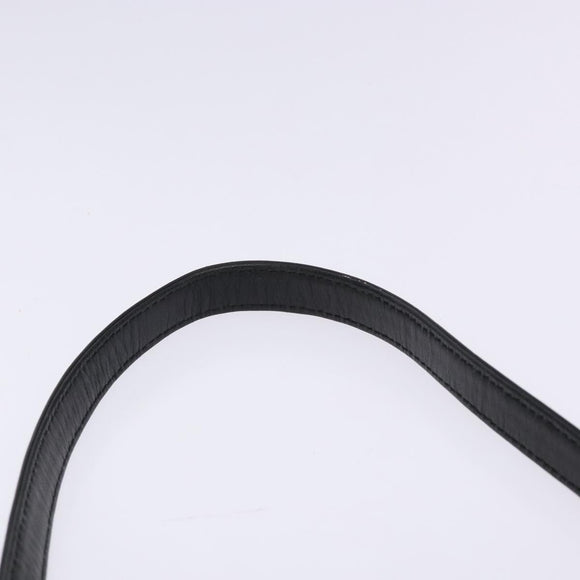 BURBERRY Shoulder Bag Leather Black Auth 137630