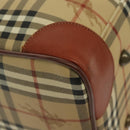 Burberrys Nova Check Boston Bag PVC 2way Beige Auth 137639-16