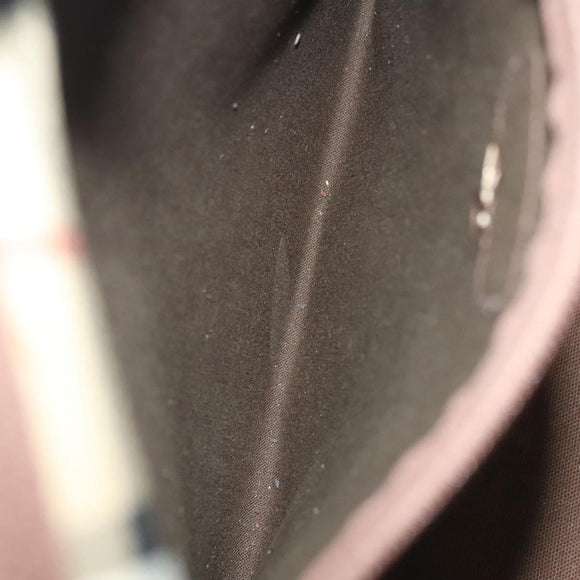 Burberrys Nova Check Boston Bag PVC 2way Beige Auth 137639