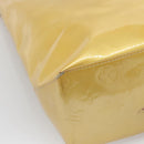LOUIS VUITTON Monogram Vernis Reade MM Hand Bag Beige M91141 LV Auth 137641-16
