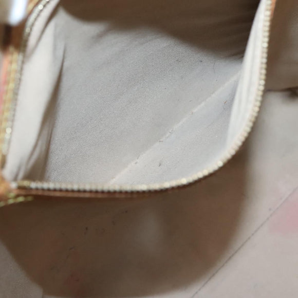 LOUIS VUITTON Monogram Vernis Reade MM Hand Bag Beige M91141 LV Auth 137641