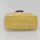 LOUIS VUITTON Monogram Vernis Reade MM Hand Bag Beige M91141 LV Auth 137641-5