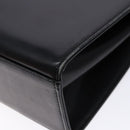 GIVENCHY Hand Bag Leather Black Gold Auth 137645-16