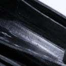 GIVENCHY Hand Bag Leather Black Gold Auth 137645-22