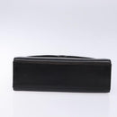 GIVENCHY Hand Bag Leather Black Gold Auth 137645-5