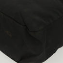 PRADA Hand Bag Nylon Black Silver Auth 137647-15