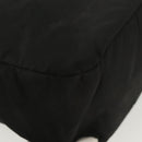 PRADA Hand Bag Nylon Black Silver Auth 137647-16