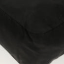PRADA Hand Bag Nylon Black Silver Auth 137647-17