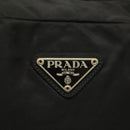 PRADA Hand Bag Nylon Black Silver Auth 137647-18