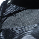 PRADA Hand Bag Nylon Black Silver Auth 137647-11