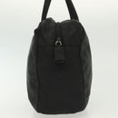 PRADA Hand Bag Nylon Black Silver Auth 137647-4
