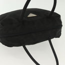 PRADA Hand Bag Nylon Black Silver Auth 137647-6